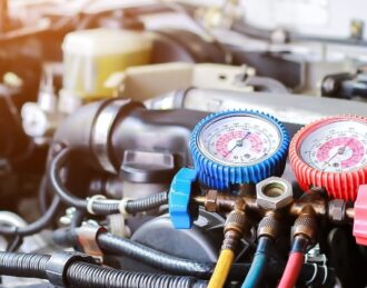 Automotive AC repair at RG Automotive Diagnostics in Surrey, BC for warm air, weak airflow, refrigerant leaks, and AC system service.