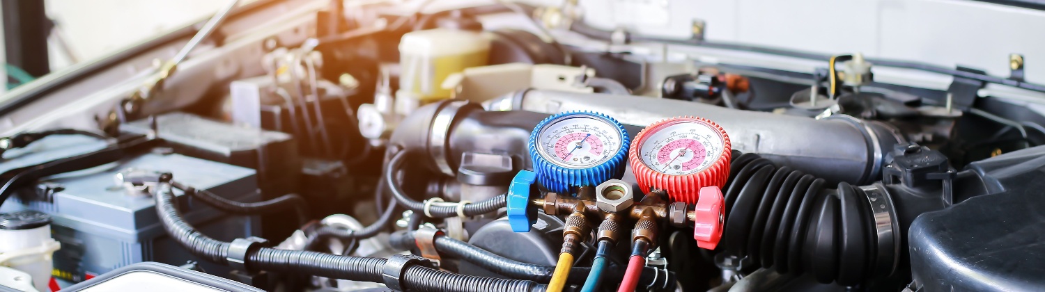 Automotive AC repair at RG Automotive Diagnostics in Surrey, BC for warm air, weak airflow, refrigerant leaks, and AC system service.