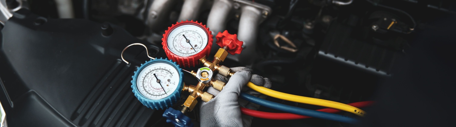 Car air conditioning repair at RG Automotive Diagnostics in Surrey, BC for warm air, weak airflow, AC recharge, compressor repair, and leak detection.